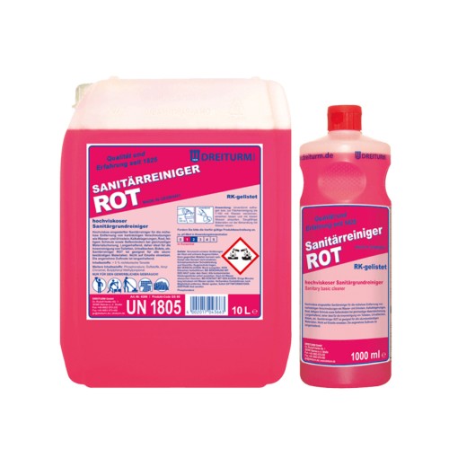 SANITÄRREINIGER ROT Sanitärgrundreiniger 10 L