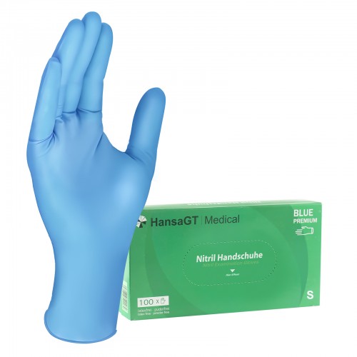 HansaGT Medical® Nitrilhandschuhe 100 Stück S