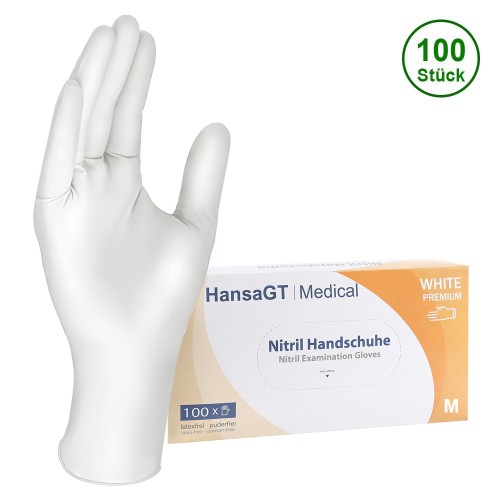 HansaGT Medical Nitrilhandschuhe White M