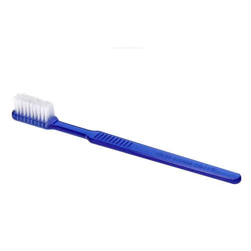 Med-Comfort Dental PS Einmalzahnbürste ohne Zahnpasta, Farbe blau, 15 x 2,6 cm