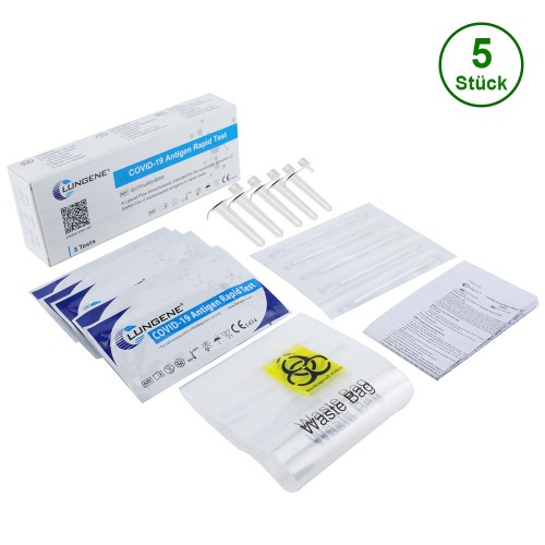 CLUNGENE® COVID-19 Antigen Laientest (5er Packung)